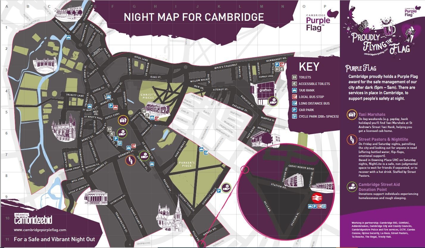 Love Cambridge Night Map 2022